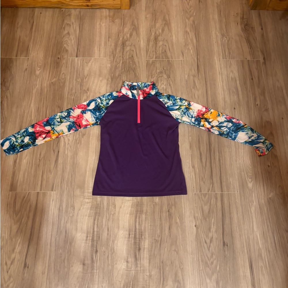 Girls Spyder surface half zip